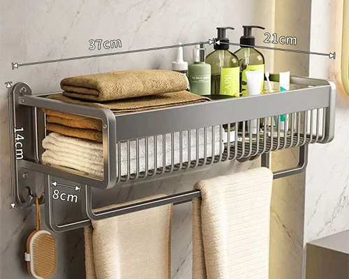 Giá đựng đồ tắm bằng kim loại tuyên chiến với sự lộn xộn Giá đựng đồ tắm bằng kim loại tuyên chiến với sự lộn xộn