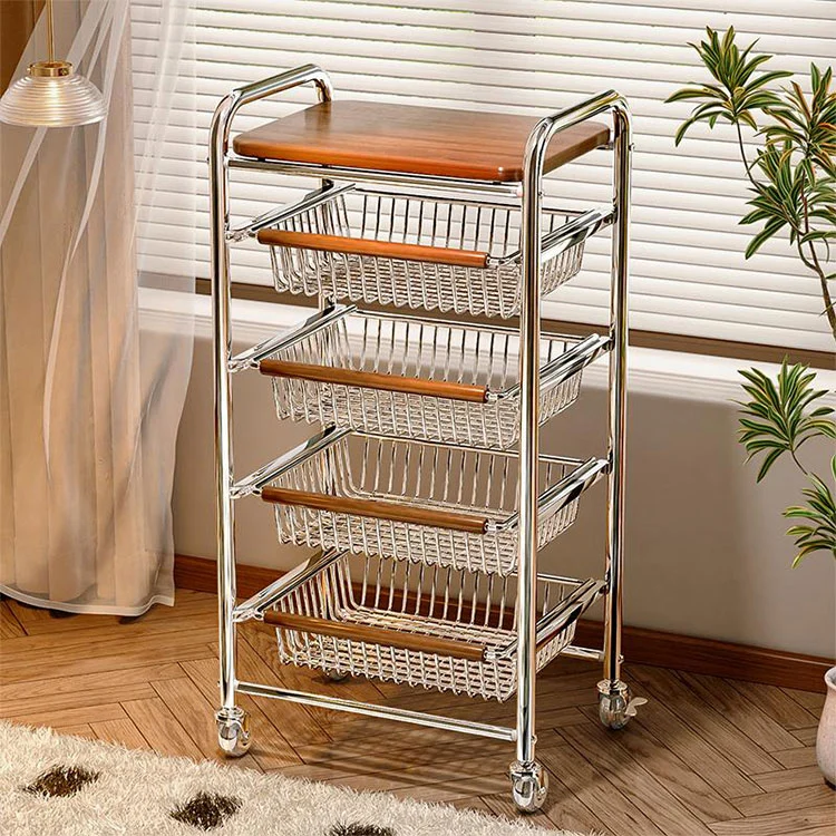 Xe đẩy lưu trữ kim loại nhiều lớp Xe đẩy lưu trữ kim loại nhiều lớp