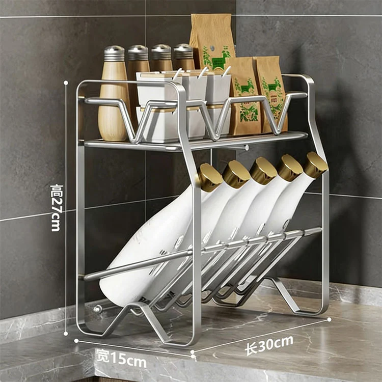 Giá đựng gia vị nhiều lớp bằng thép không gỉ